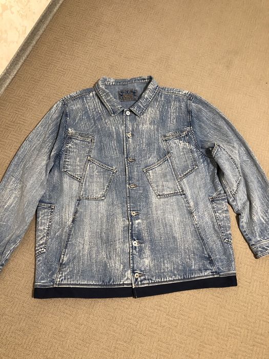 Мужская джинсовая куртка  Marithe Francols Girbaud. Оригинал. 2 XL.