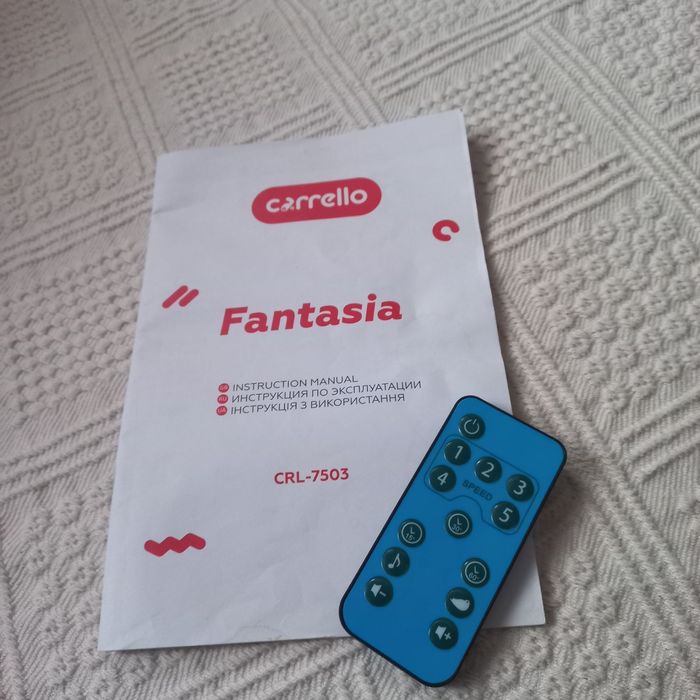 Заколисуючий центр Carrello Fantazia CRL-7503. 
Таймер з автовідклю