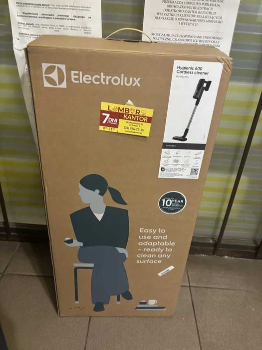 (13/26k) Odkurzacz bezprzewodowy ELECTROLUX Hygienic 600 ,