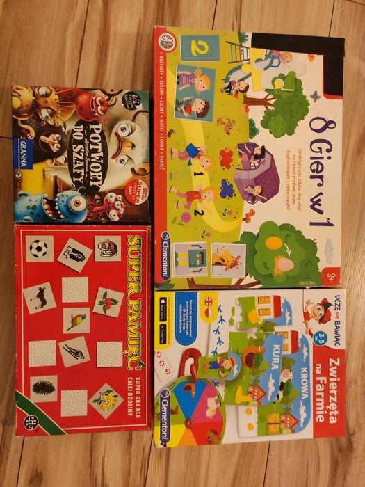 Zestaw 4 gier dla dzieci 3-5 lat