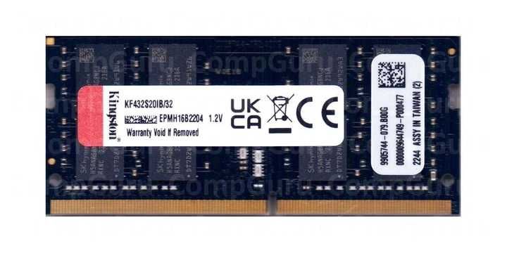 Оперативна пам'ять для ноутбука SoDIMM DDR4 32GB Kingston