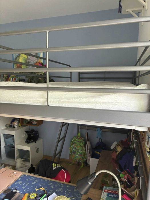 łożko piętrowe z IKEA 90x200 "SVARTA" 1 os.