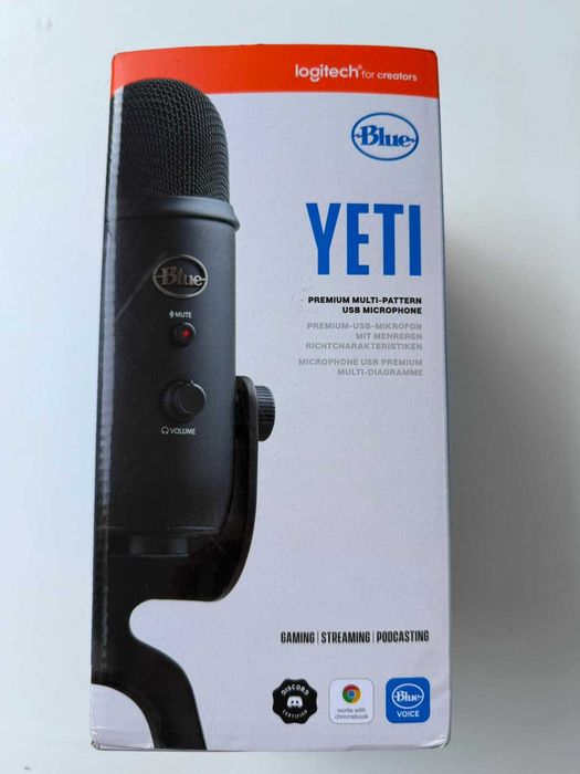 Logitech Blue Yeti USB Condenser Microphone for PC/Mac – Blackout Edition – New!64750637203075121
