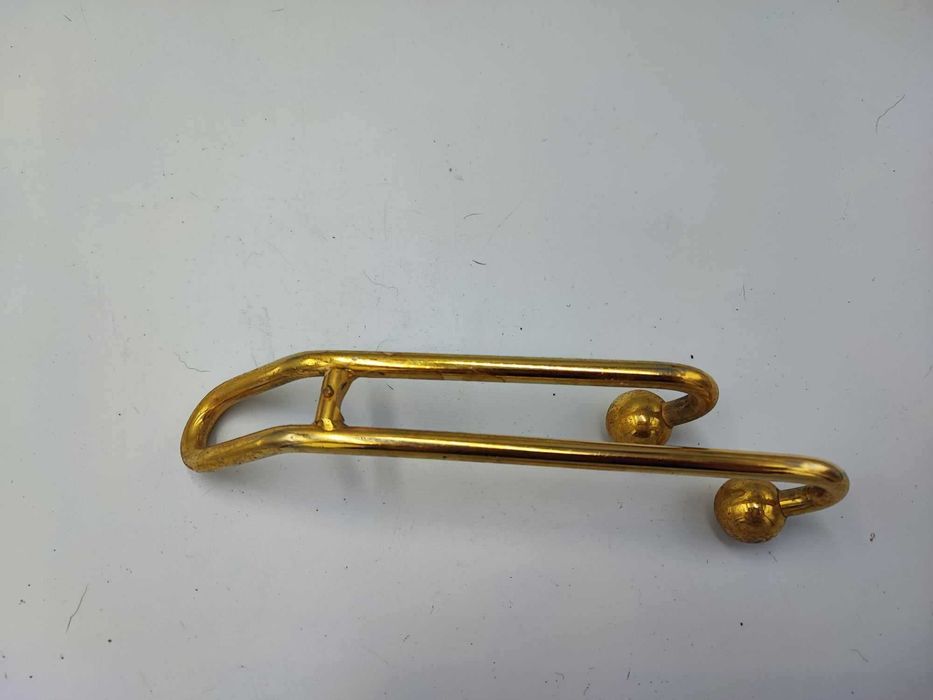 Stary mosiężny podwójny wieszak