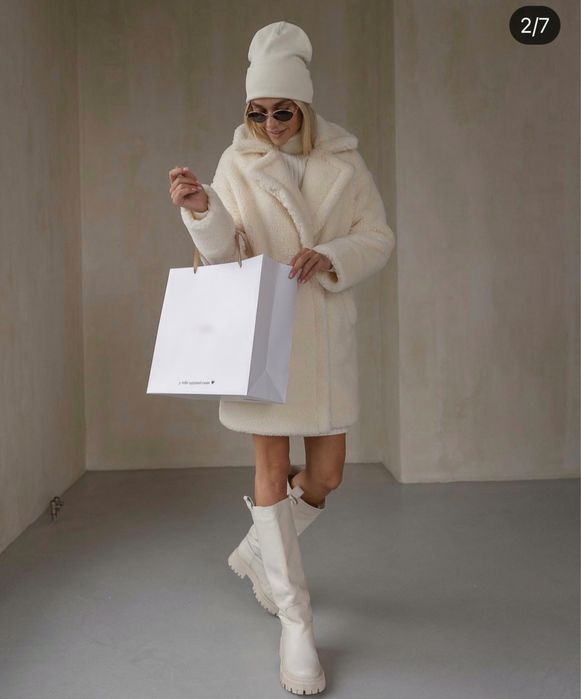 Шуба тедди зимняя alson studio