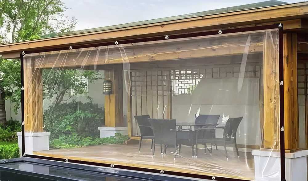 Прозрачные ПВХ тенты для беседки, веранды, террасы. Мягкие стекла,окна