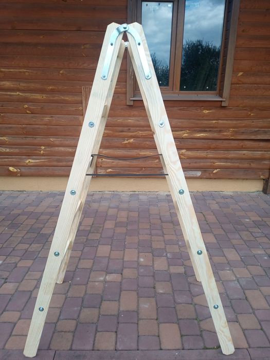Деревянная двохстороння стремянка-ходуля,ходулі малярні для рештування
