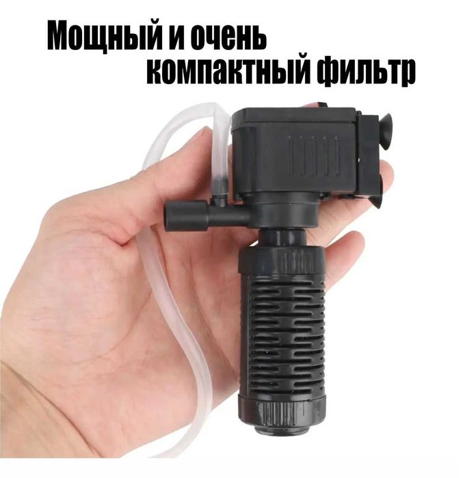 Мініфільтр Jeneca IPF-408, 200 л/год, 3-в-1 для акваріуму