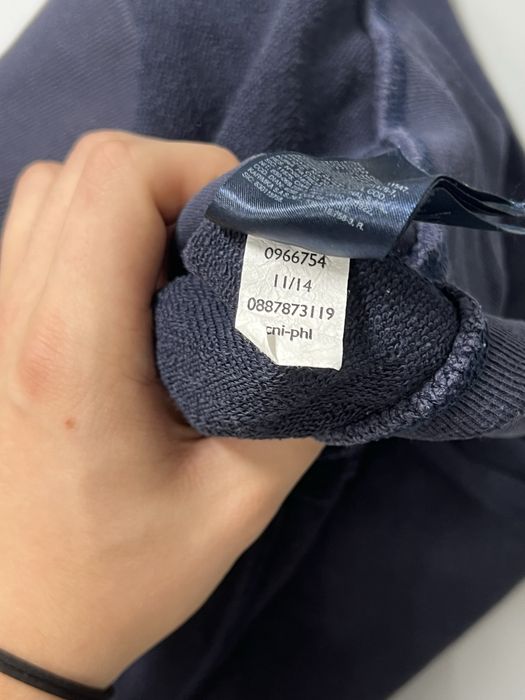 Tommy Hilfier Vintage Granatowa Bluza z Okraglym Dekoltem M