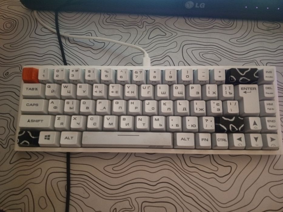 клавіатура 2E Gaming KG360 RGB WL White