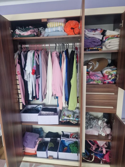 Komplet mebli - szafa, regał,  komin, komoda - w cenie nowej szafy !