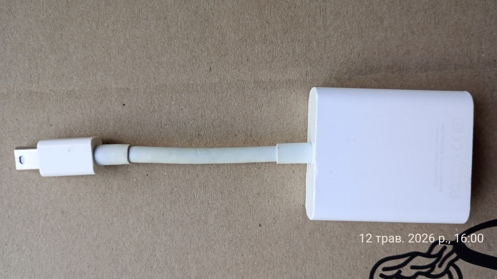 Переходник позволяет подключить Macbook к обычному VGA дисплею Поддерживает Mini DisplayPort 1.1a ввод и VGA вывод Поддерживает вывод по DVI видео сиг
