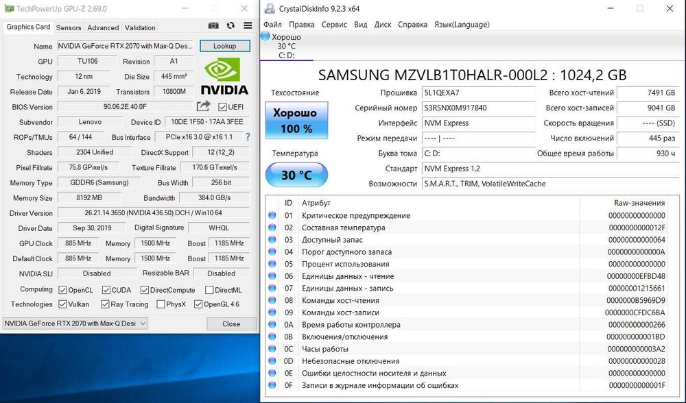 Ноутбук Lenovo Legion Y740-15IRHg 15,6" 16DDR4/1Tb SSD /RTX 2070!ART62