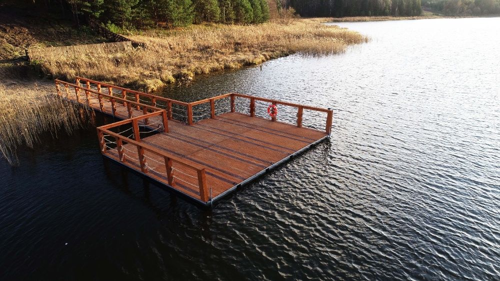 Pomost Pływający Platforma Wyspa Rower wodny molo Skuter wodny Jacht