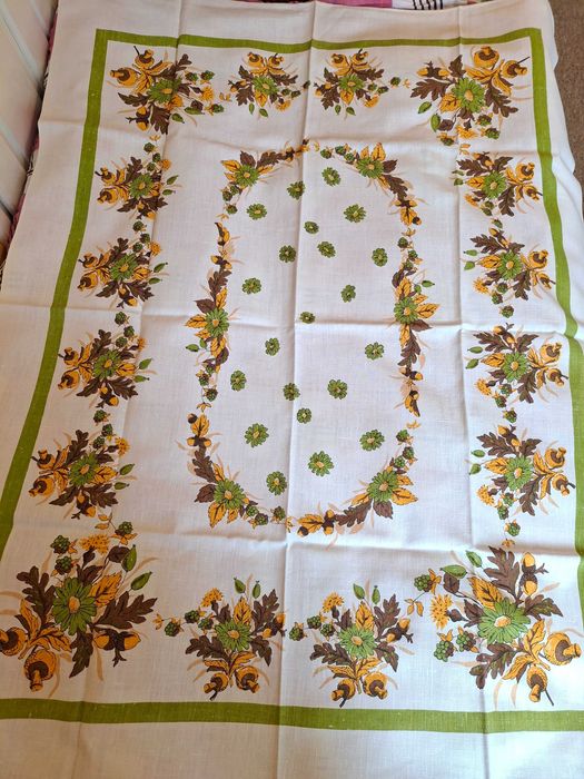 Komplet obrusów lnianych PRL 120 x 160