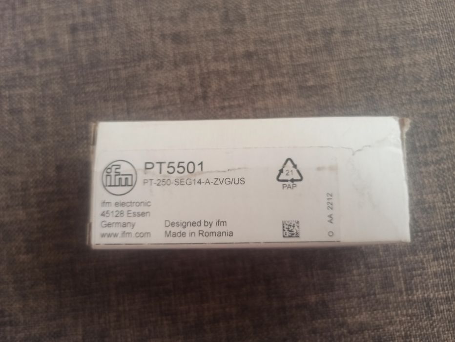 Преобразователь давления PT5501, PT-250-SEG14-A-ZVG/US ifm
