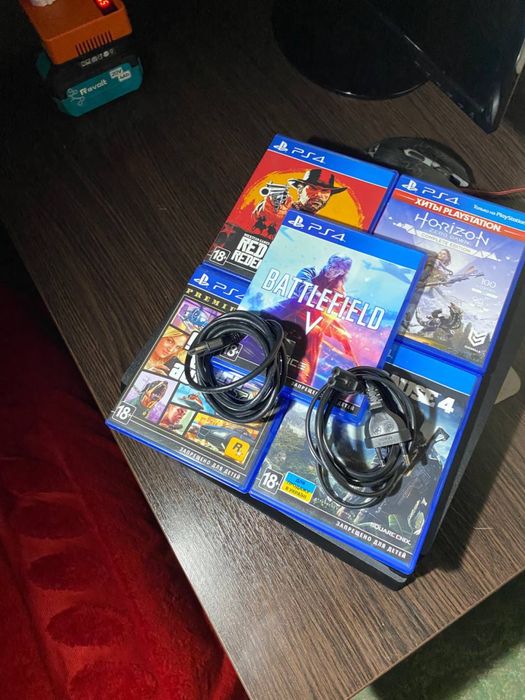 PS4 Pro 1TB + 5 игр | Отличное состояние