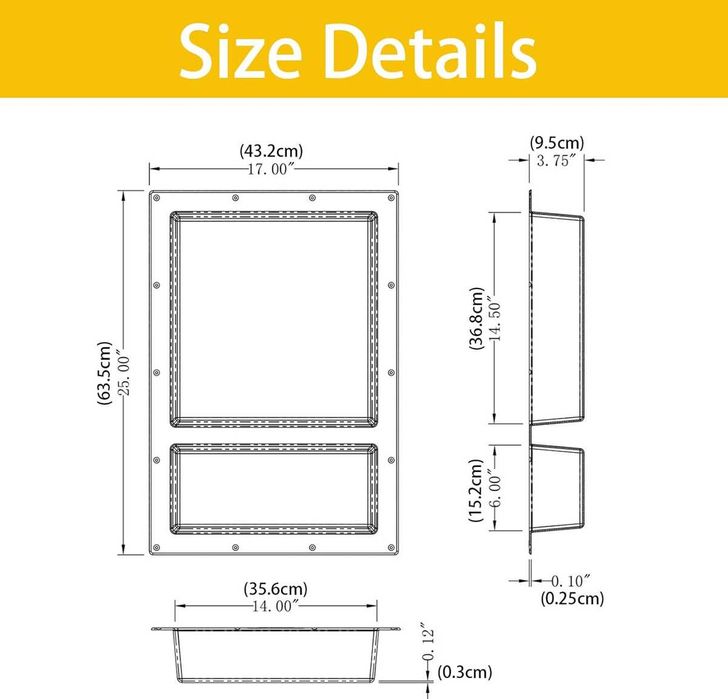 Nowa wnęka prysznicowa do zabudowy / półka / szafka / regał !A2113!