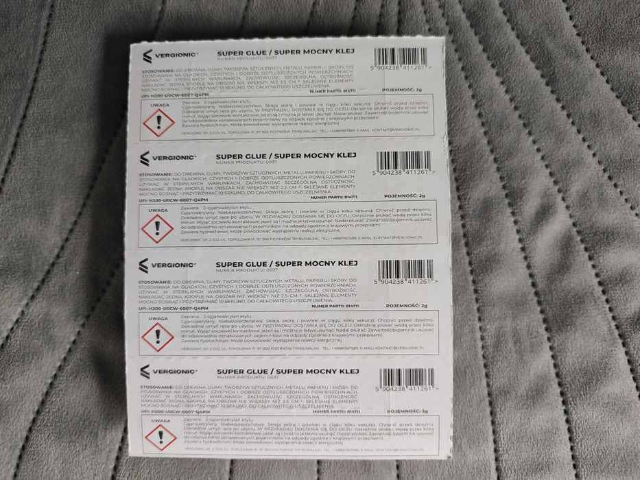 Super mocny klej Vergionic - 4szt