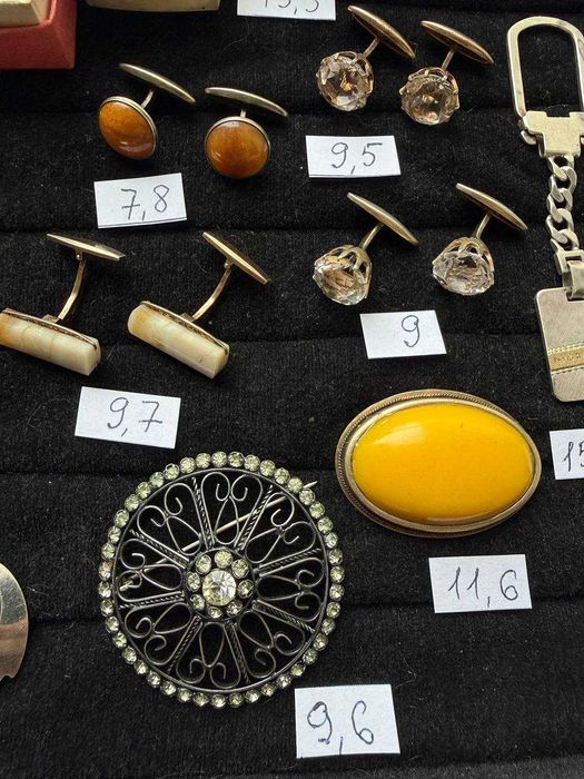 Брошки запонки браслети  брелки - срібло