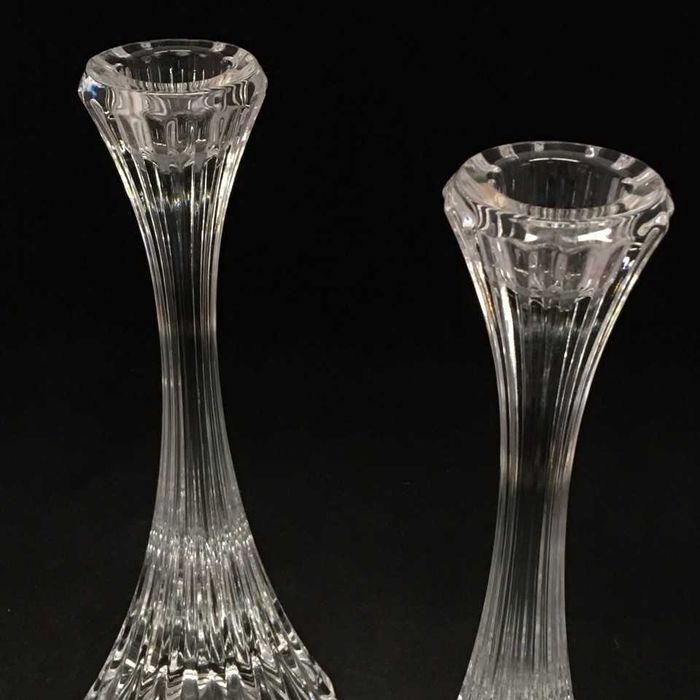 2 castiçais em cristal da marca Mikasa Park Lane