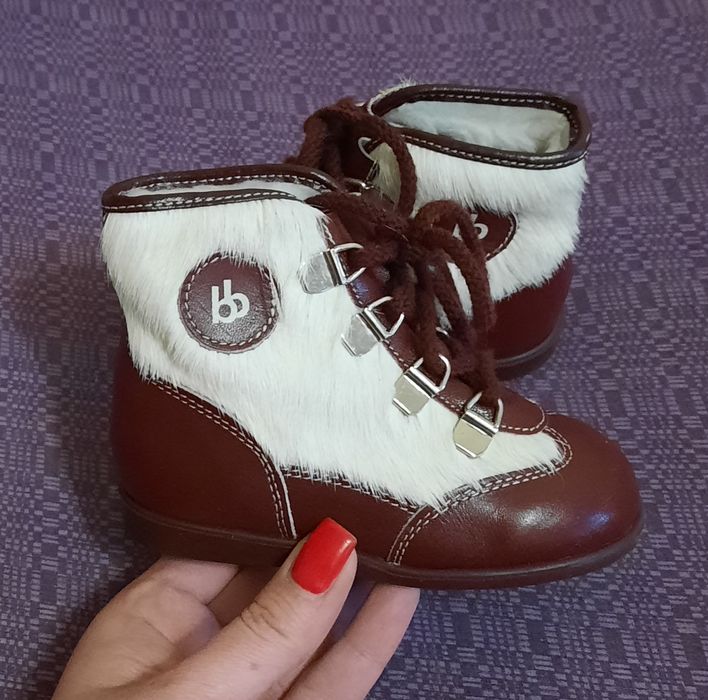 Фирменные кожаные ботинки Baby Botte Франция