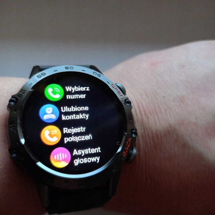 Zegarek Smartwatch Męski Rozmowy Wodoodporny Inteligentny Sportowy