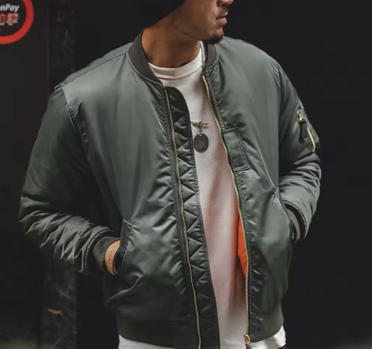 Bomberka przejsciowa ocieplana flyers army green kurtka taktyczna