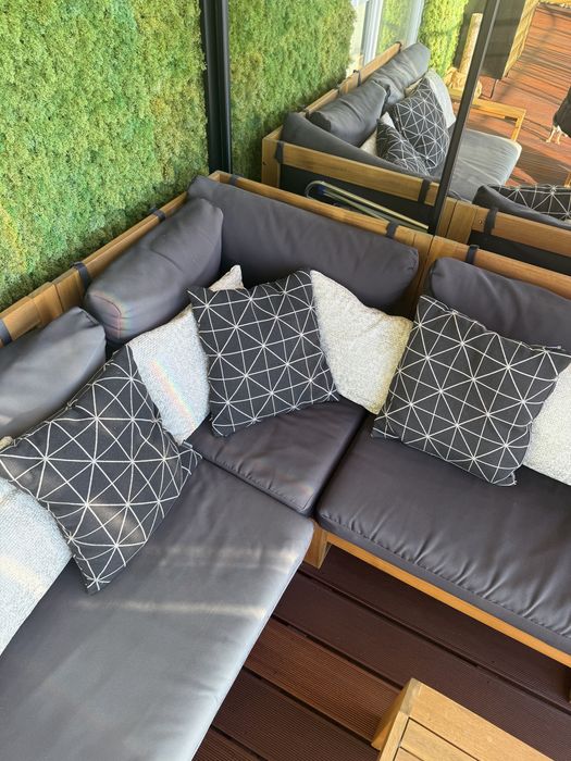 Zestaw meble ogrodowe, naroznik na taras, fotel