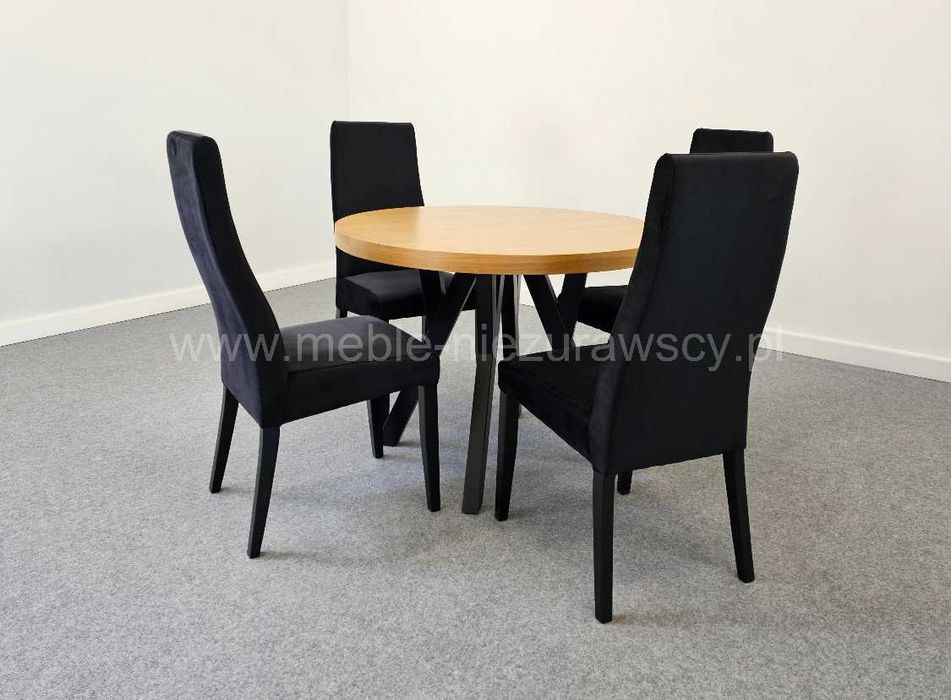 Krzesło ROMA welurowe tapicerowane nowoczesne glamour