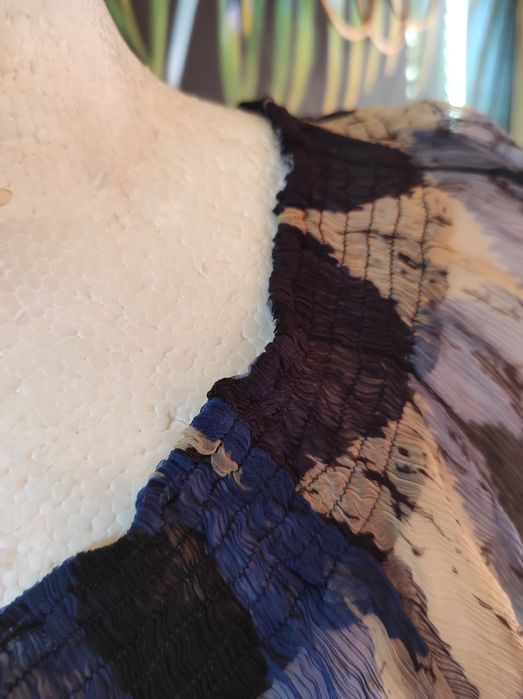 Duża bluzka 3/4 rękaw przezroczysta Tatuum rozmiar 40