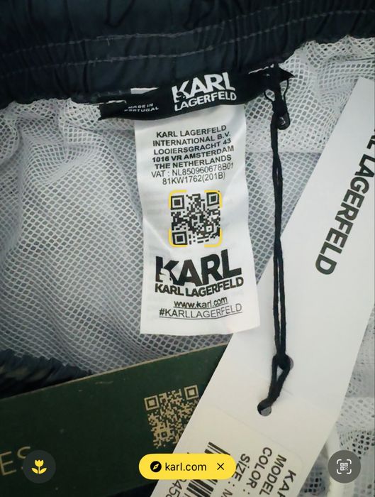 Karl Lagerfeld spodenki kąpielowe