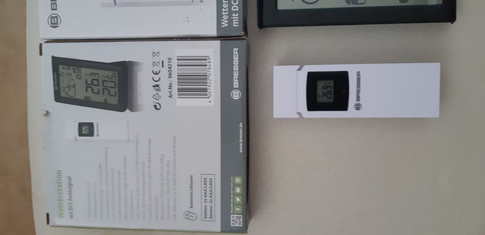 Метеостанция часы Bresser с выносным датчиком Bresser электронные часы