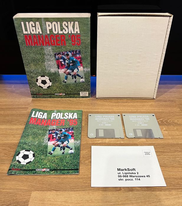 Liga Polska Manager 95 (PC PL 1995) BIG BOX polskie premierowe wydanie