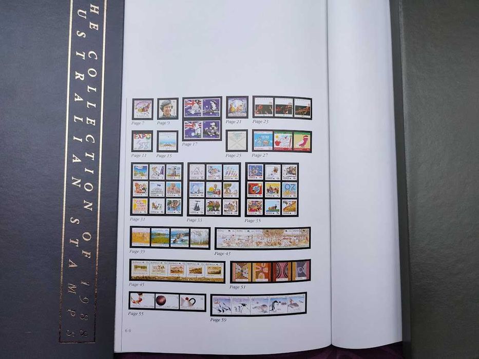 Колекційні альбоми, книги з річними наборами марок Австралії 1988-1992