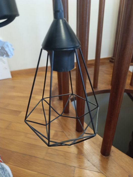Conjunto de 2 candeeiros de teto