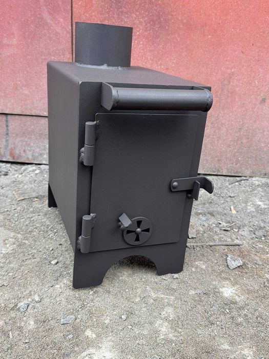 Бліндажна Буржуйка, до 30 м2, 40м2, 50м2, Сталь 3мм. туристична, 12 кг