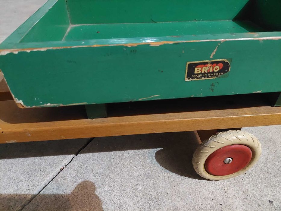 carrinho antigo criança madeira