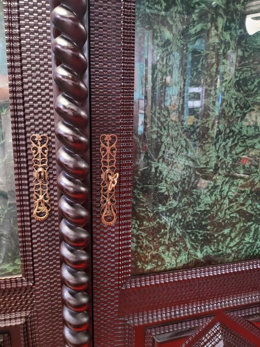 Fantástico livreiro antigo em madeira maciça - óptimo estado e quali