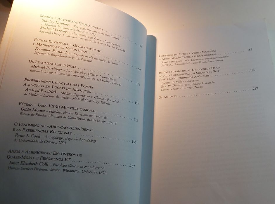 Fátima e a Ciência, Investigação Multidisciplinar (Ésquilo)