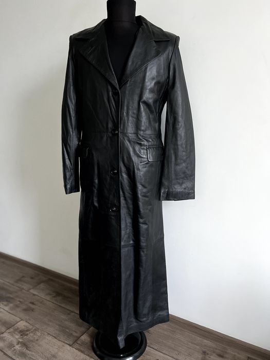 Плащ з натуральної шкіри Тренч 52 розмір