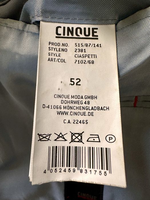 Granatowa męska marynarka Cinque, rozm. 52