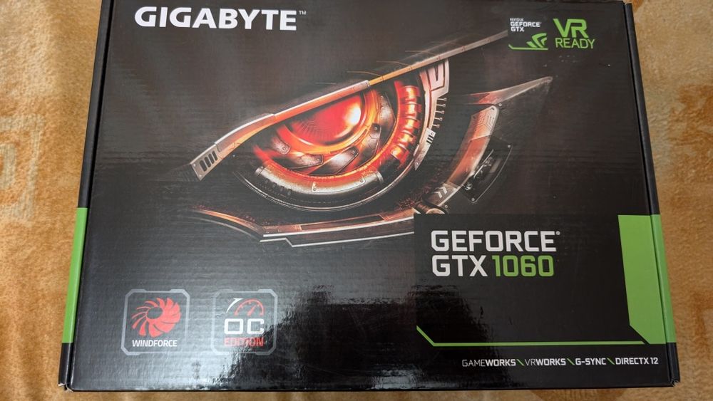 Продам відеокарту Gigabyte GeForce GTX 1060 Windforce 6GB