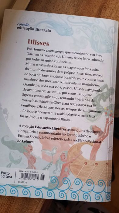 Livros: "Ulisses"; "Pedro Alecrim" e "Os Piratas"