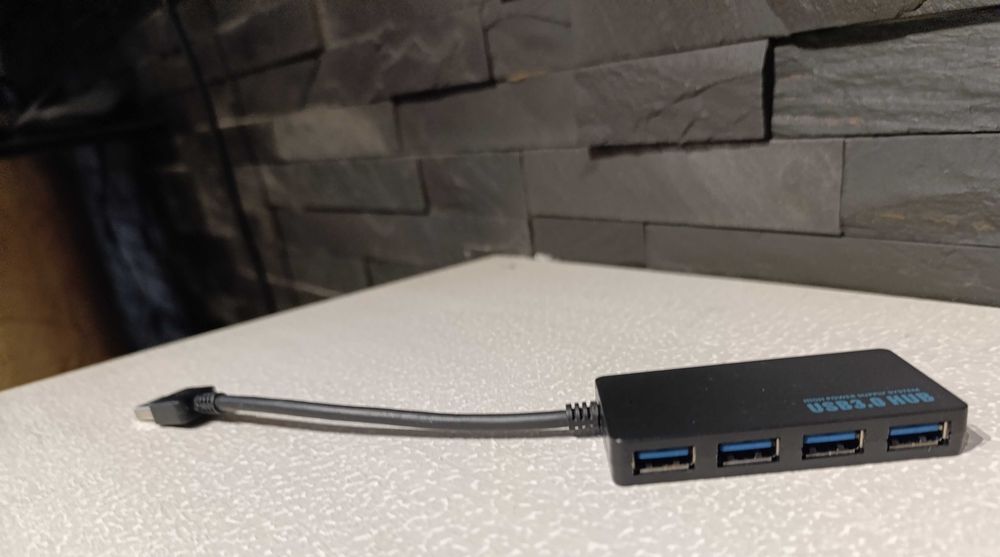 Extensão USB 3.0 HUB de 1 para 4 portas - Alta potência  - Nova