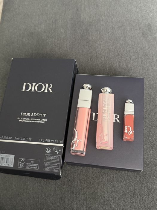 Набір для губ Dior Addict Natural Glow бальзам блиск/набір dior addict