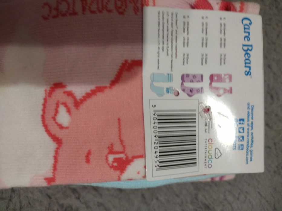 3 pack skarpetek damskie 37 -39 care bears troskliwie misie