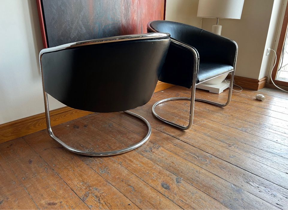 Thonet fotel tzw barrel chair projekt Anton Lorenz. Lata 70-te. Mid century