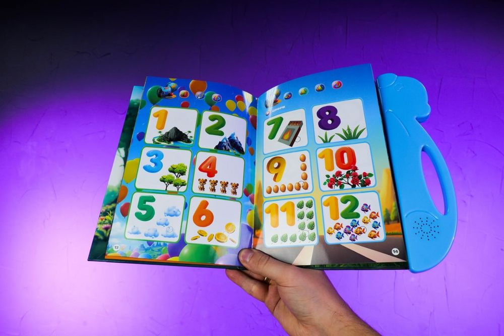 Інтерактивна книга "чарівний вімельбух" Є ВІДЕО,укр озвуч,цифри,абетка