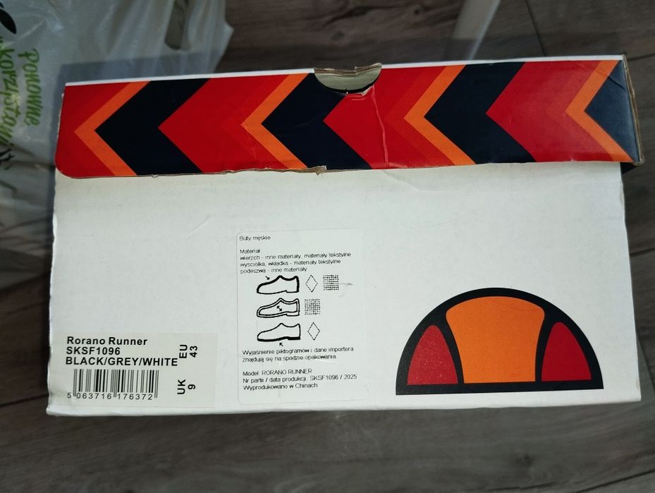 Nowe sportowe buty sneakersy Ellesse 43 męskie